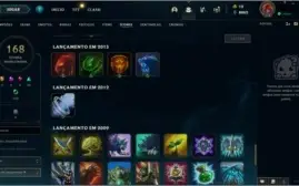 CONTA NÍVEL 558 - AKALI E VI COM 1M DE MAESTRIA E COM SKINS