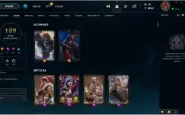 CONTA NÍVEL 558 - AKALI E VI COM 1M DE MAESTRIA E COM SKINS