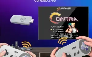 Super Nintendo 2 Controles Sem Fio com mais de 1500 Jogos 