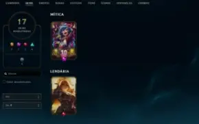 Conta Full Acesso Nv 96 / 17 Skins Incluindo Mítica