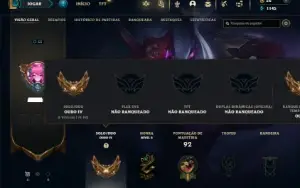 Ouro 4 com 50 Champs e 14 Skins + 1 Fragmento
