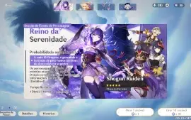contas genshin impact- raiden- furina-ayaka-jean