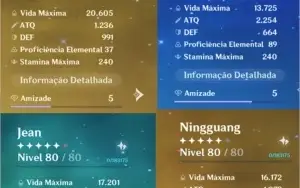 Genshin Impact - Zhongli, Mona, Jean, Ningguang AR 49