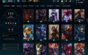 Esmeralda 4 com TODOS os champs e 123 Skins ( MAIN MID )