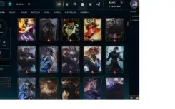 Vendo Conta League of Legends lvl 750 com 300 skins...