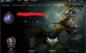 Conta Prata League of Legends Mrr alto
