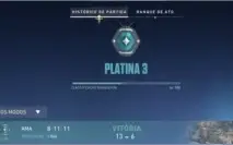 Conta plat 3, diamante ato passado