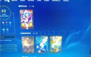 Conta lol 40 Skins nível alto
