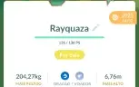 RAYQUAZA - Pokemon Lendário