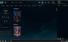 Conta League 102 skins inclui: kayle juíza e sentinela riot.