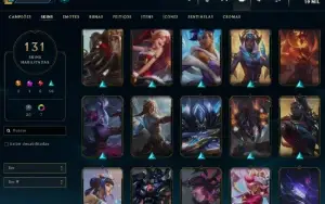conta lol 2016, lvl 450, esmeralda 2, 130+ skins, all champs