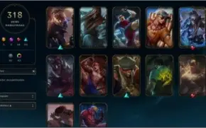 conta lol platina 1 por decay, 318skin 5 ultimate 2mitica