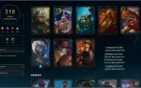 conta lol platina 1 por decay, 318skin 5 ultimate 2mitica