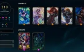 conta lol platina 1 por decay, 318skin 5 ultimate 2mitica