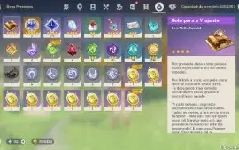 Conta Genshin AR 56, 12 personagens 5 estrelas, 3 armas 5