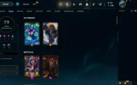 "Conta LoL - 68 Skins, lvl209, 6 lendarias e 33 épicas"