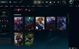 "Conta LoL - 68 Skins, lvl209, 6 lendarias e 33 épicas"