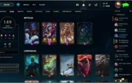 Conta Level 238, 149 Skins, 149 Champs, Troco para seu email
