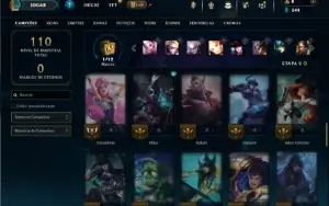 Mestre com 60 Champs e 7 Skins + 42 PDL