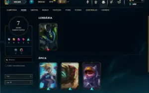 Mestre com 60 Champs e 7 Skins + 42 PDL