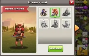 Conta clash of clans cv 11 quase full e com skins nos herois