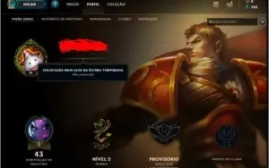Conta lol unranked nunca foi jogada a md10 sem elo