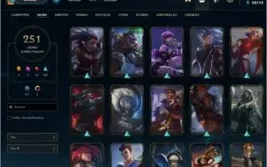 Conta lol todos os champs atualmente Diamante 2