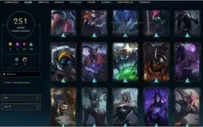 Conta lol todos os champs atualmente Diamante 2