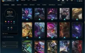 Conta lol todos os champs atualmente Diamante 2