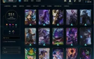 Conta lol todos os champs atualmente Diamante 2