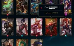 Conta lol unranked lvl 259