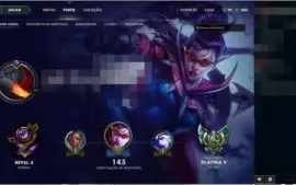 Conta League of Legends - Level 30/Platina V