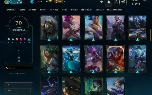 Unranked com 115 Champs e 70 Skins