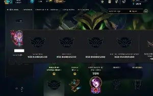 Unranked com 115 Champs e 70 Skins