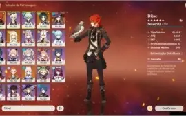 🐺Diluc+Túmulo 🌪️Xiao+Celestial 🌊Kokomi 💧Mona 🔥AR51🔥