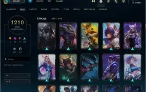 Conta LoL / TODAS AS SKINS OBTÍVEIS