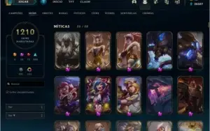 Conta LoL / TODAS AS SKINS OBTÍVEIS