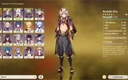 Conta Genshin Impact AR 47 Itto,Keqing│Túmulo│Leia a Desc