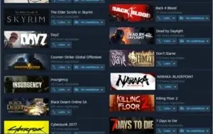 Steam com Back 4 Blood Cyberpunk Fallout 4 Dayz e muito mais