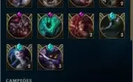 Conta League of Legends 150 Skins Unraked