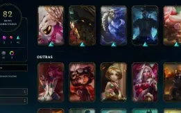 Conta League of Legends, Nível 202 c/ Muitas Skins e RP