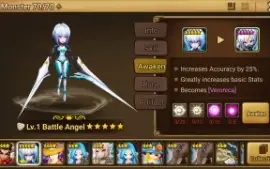 Reroll Summoners War lvl10 com Battle Angel Light - Veronica