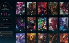 Conta LoL | Plat 4 |101 Skins | 135 Campeões