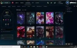 CONTA LEAGUE OF LEGENDS - SKINS ULTIMATE E LENDÁRIAS