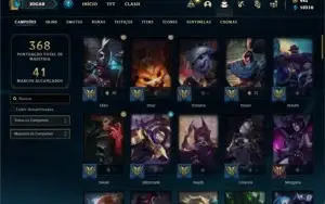 Conta prata 2 com 77 Champs e 45 Skins + 60 Espolios
