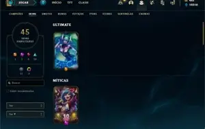 Conta prata 2 com 77 Champs e 45 Skins + 60 Espolios