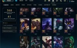 Conta prata 2 com 77 Champs e 45 Skins + 60 Espolios