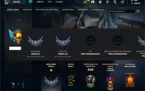 Conta prata 2 com 77 Champs e 45 Skins + 60 Espolios