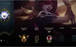 Conta lol lvl 39, gold 4 MMR ALTO