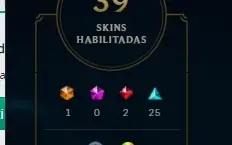 CONTA LOL, LV30, 39 SKINS, 45 CHAMPS